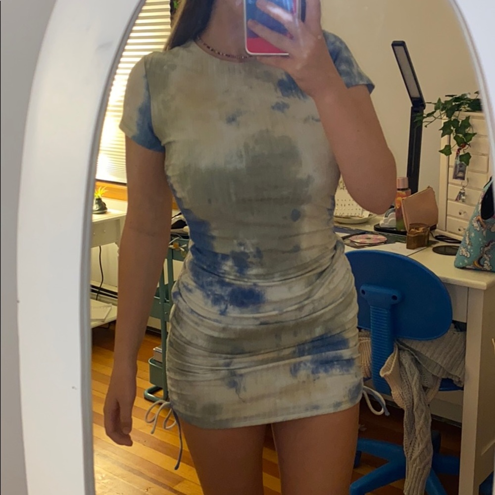 White Fox tie dye dress